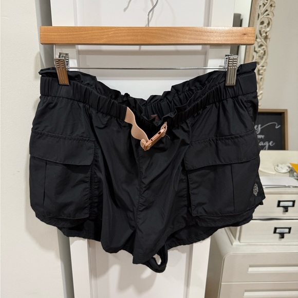 FP Movement by Free People Pants - FP Movement Black Athletic Shorts with Elastic Waist